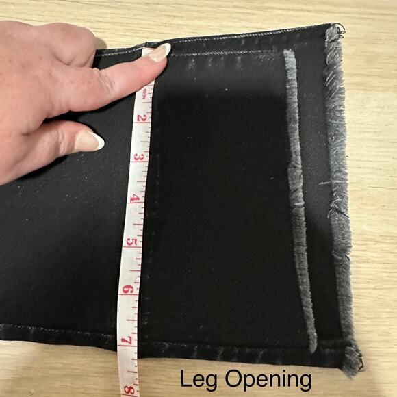 AYR Women’s The Shade Crop Flare Jeans in Distressed Black Size 25 - Picture 15 of 15